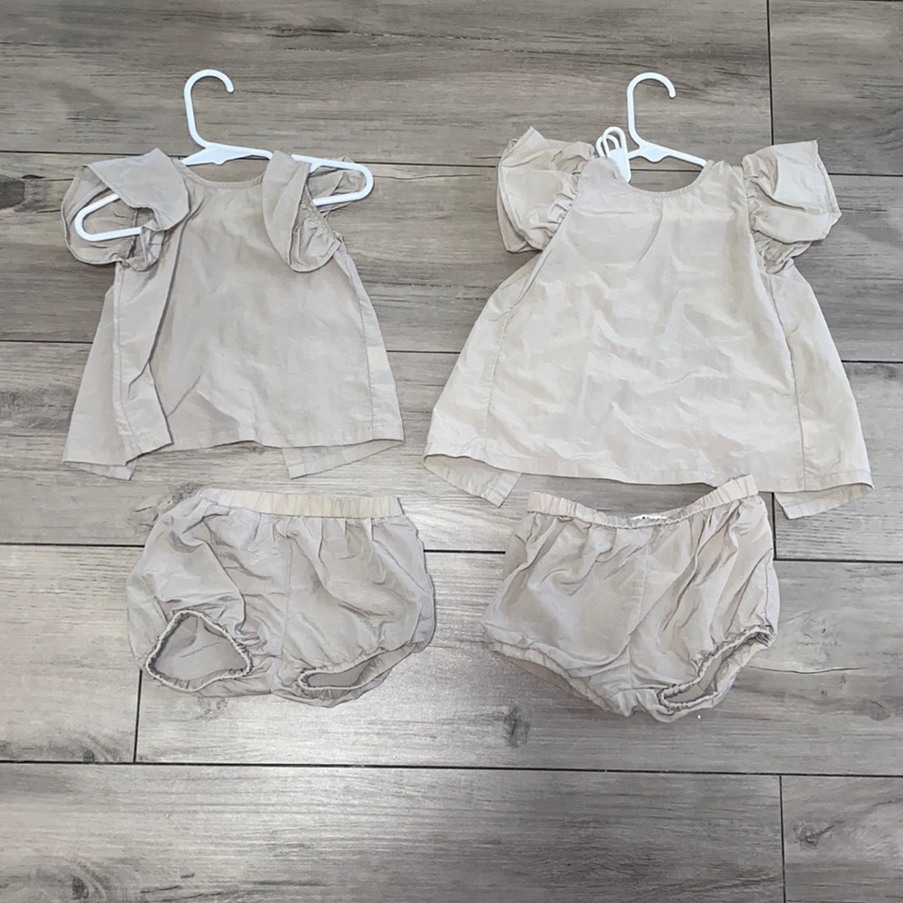 Coco Blanc 2 piece puff sleeve set